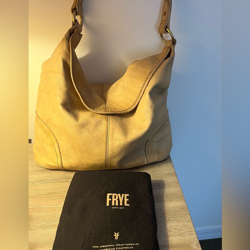 Frye Light Yellow Hobo Shoulder Bag